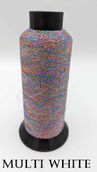 Glitzer Spule rainbow white